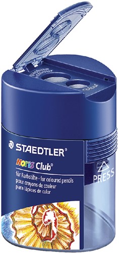 Puntenslijper Staedtler Noris dubbel met opvangbakje