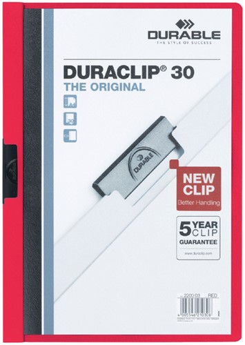 Klemmap Durable 2200 A4 3mm rood