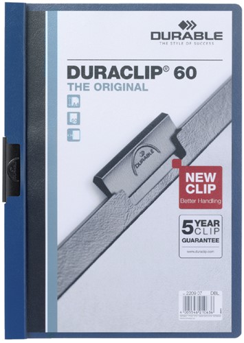 Klemmap Durable 2209 A4 6mm donkerblauw
