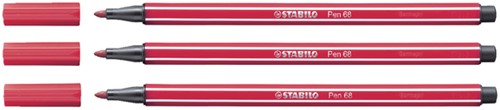 Viltstift STABILO Pen 68/50 donkerrood