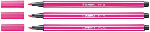 Viltstift STABILO Pen 68/56 roze rood