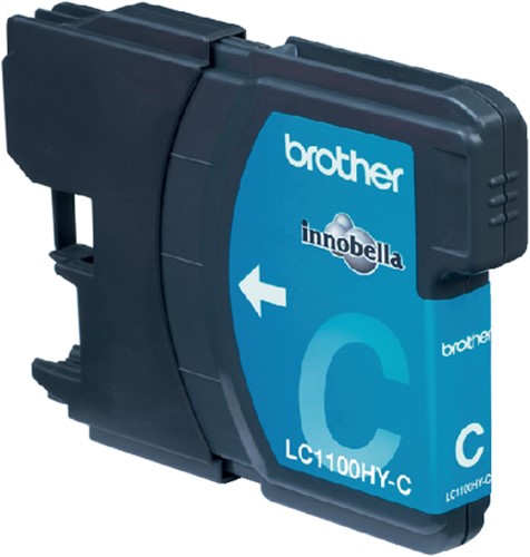 Inktcartridge Brother LC-1100HYC blauw HC-2