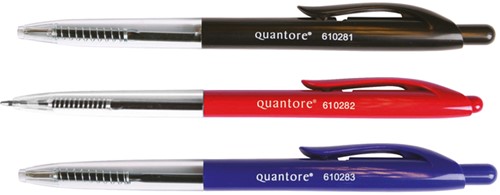 Balpen Quantore drukknop blauw medium-2