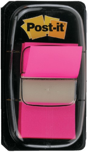 Indextabs 3M Post-it 680 25.4x43.2mm felroze-2