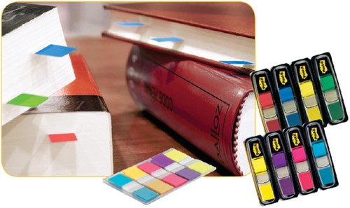 Indextabs 3M Post-it 680PBG 24mmx43.2mm helder blauw/groen en paars-2