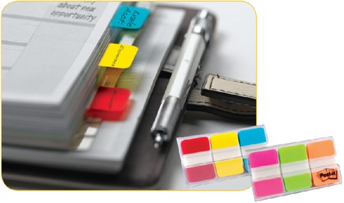 Indextabs 3M Post-it 686 strong 25.4x38.1mm assorti-3