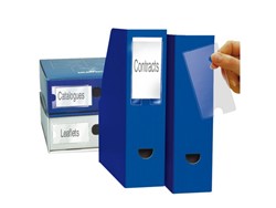 Label holders and insert corners