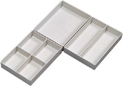Inzetbak Jalema 30x122x168mm 4 vaks