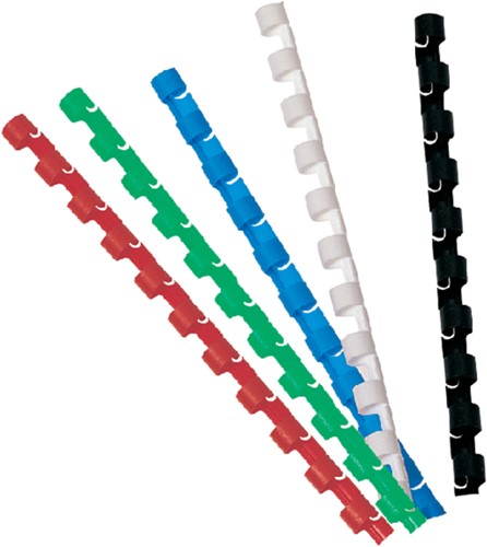 Bindrug GBC 16mm 21rings A4 blauw 100stuks-3