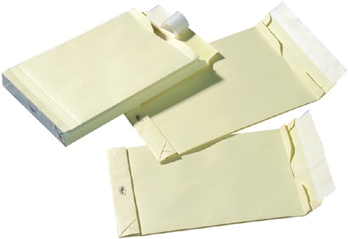 Envelop Quantore monsterzak 230x350x38mm zelfkl creme 125st-3