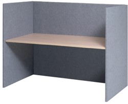 Akoestische U-opstelling 140cm hoog inclusief bureaublad ( verkrijgbaar in 2 afmetingen)