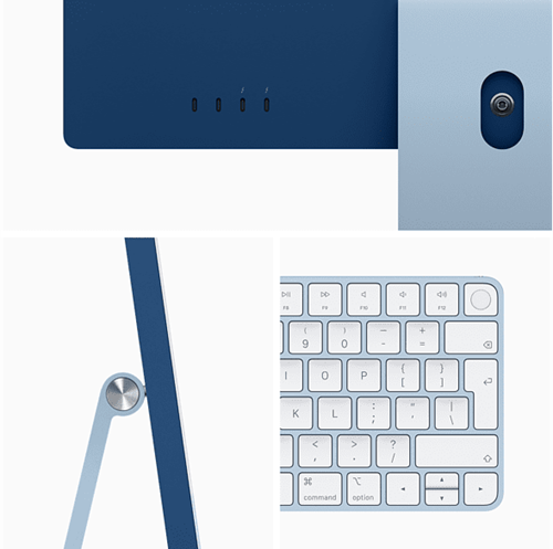 APPLE iMac 24" Blauw M1/256 GB/8 GB Num Keyboard-3