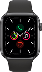 Apple Watch Series 6 Sport 44mm Spacegrijs Aluminium (Zwarte sportband)
