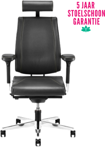 Bureaustoel 24-uur  Sedus Black Dot BD124, zwart leder 