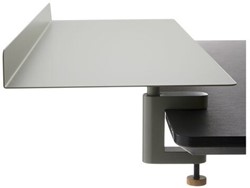Bijzettafel zwart inclusief klemmen 720x240mm (leverbaar in 3 kleuren)