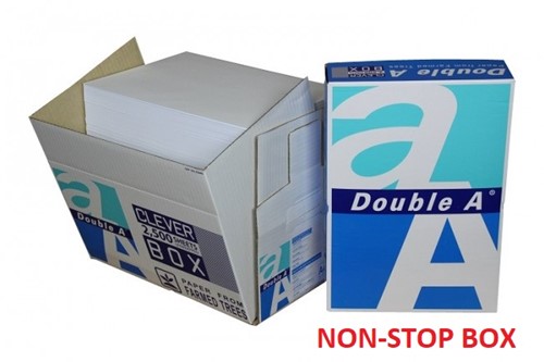 Kopieerpapier Double A Nonstopbox A4 80gr wit 2500vel