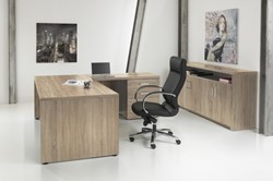 Directiebureau Manager Robson eiken met ladeblok