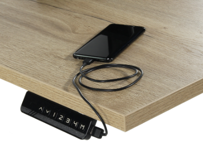 Elektrisch verstelbaar zit/sta bureau aluminium (RAL9006)-3