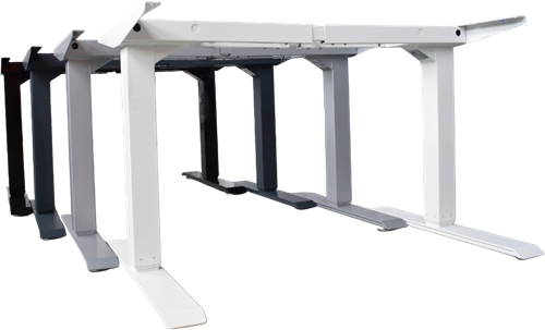 Elektrisch verstelbaar zit/sta bureau aluminium (RAL9006)-2
