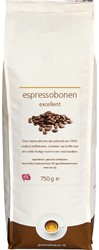 Koffiebonen Espresso Excellent 750gr doos/10 zakken