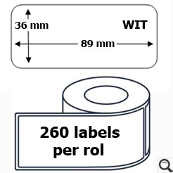 Labeletiket Quantore 99012 36x89mm adres wit