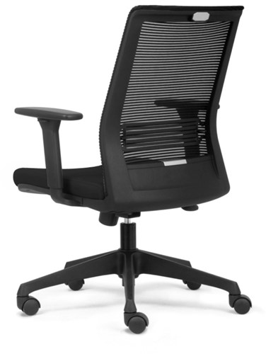 Bureaustoel Lenora stof zwart incl. verstelbare armleggers -3