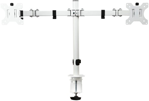 Monitorarm dubbel zwart met klem-2