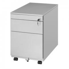 Verrijdbaar ladeblok Meerkantoor 2 laden + pennenlade - Frame Zwart-3