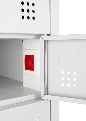 Laptopkast 10 vaks met 220V aansluitingen-3