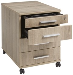 Verrijdbaar ladeblok Manager 3 laden + pennenlade (leverbaar in 3 verschillende kleuren)