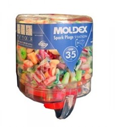 Oordoppen Moldex Spark Plugs soft 6-13mm dispenservulling à 250 paar assorti