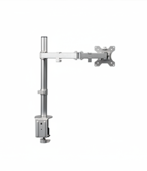 Monitorarm enkel aluminum met klem