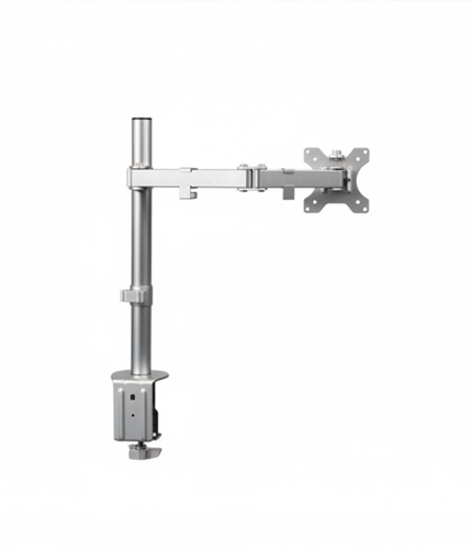 Monitorarm enkel aluminum met klem