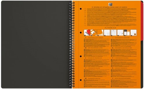 Spiraalblok Oxford International Activebook A4+ 160 pagina's ruit 5mm-2