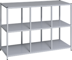 Open kast Meerkantoor Flexwall 6 vaks 84cm (h) x 119cm (b) x 43cm (d)