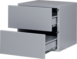 Opbergelement Meerkantoor Flexwall 2 x uittreklade 36cm (h) x 36cm (b) x 40cm (d)