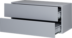 Opbergelement Meerkantoor Flexwall 2 x uittreklade 36cm (h) x 76cm (b) x 40cm (d)