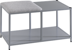 Zitelement Meerkantoor Flexwall 80cm breed incl. 1/2 zitkussen
