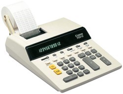 Calculators with paper roll