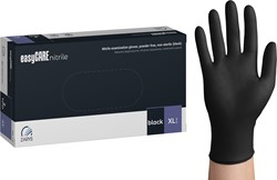 Nitrilhandschoen Meerkantoor XL zwart doos/100 stuks