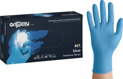 Nitrilhandschoen Meerkantoor M blauw extra grip doos/50 stuks