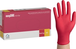 Nitrilhandschoen Meerkantoor M framboos doos/100 stuks