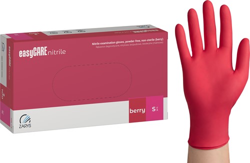 Nitrilhandschoen Meerkantoor S framboos doos/100 stuks