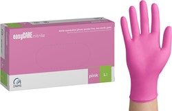 Nitrilhandschoen Meerkantoor L roze doos/100 stuks