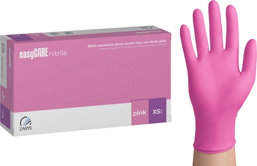 Nitrilhandschoen Meerkantoor XS roze doos/100 stuks