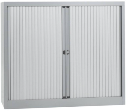 Roldeurkast Meerkantoor 105x120x43cm + 2 legborden (leverbaar in 5 kleuren)-3