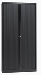 Roldeurkast Meerkantoor 198x100x43cm + 4 legborden (leverbaar in 5 kleuren)