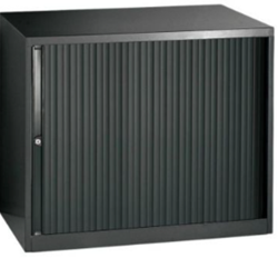 Roldeurkast Meerkantoor 69x80x43cm + 1 legbord (leverbaar in 5 kleuren)