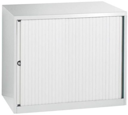 Roldeurkast Meerkantoor 72,5x80x43cm - Zwart-3