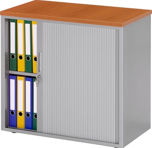Roldeurkast Meerkantoor 72,5x80x43cm + 1 legbord (leverbaar in 5 kleuren)-2